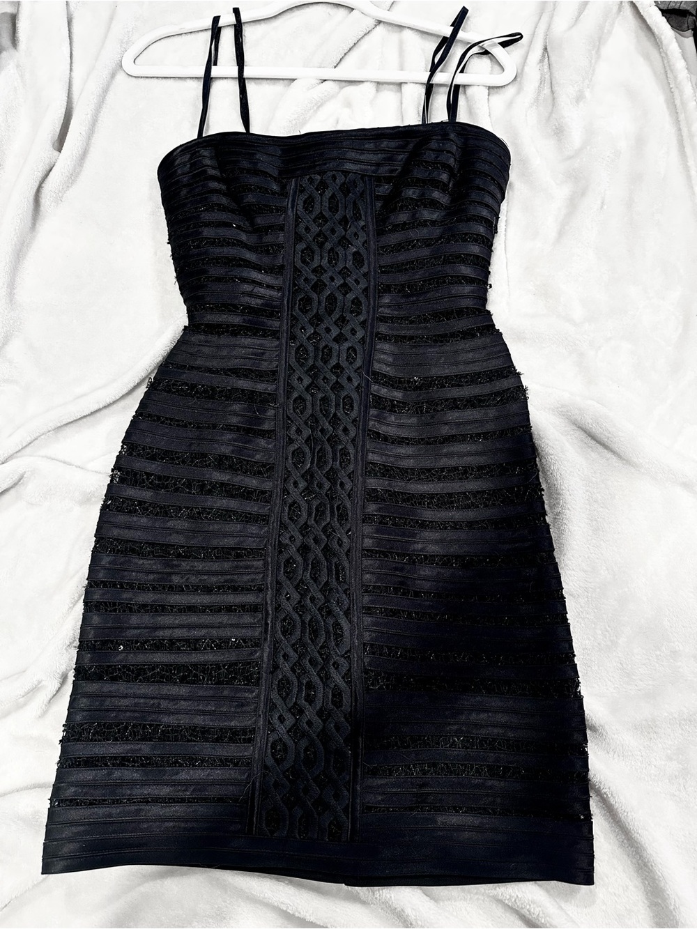 Black structured sparkle strapless Dress - Elegant Evening Wear